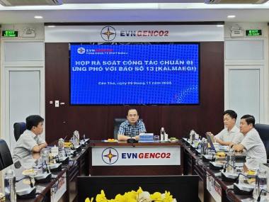 EVNGENCO2 chủ động triển khai các kịch bản ứng phó với bão số 13 (Kalmaegi)