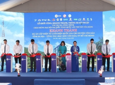 Khánh thành dự án cấp điện lưới quốc gia cho Đặc khu Côn Đảo