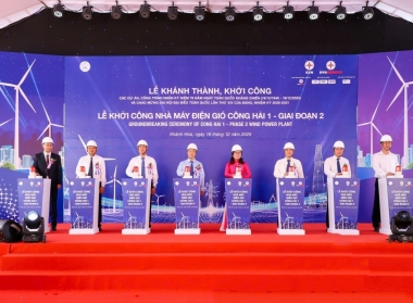 Khởi công dự án điện gió Hướng Phùng 1 và Công Hải 1 (giai đoạn 2)