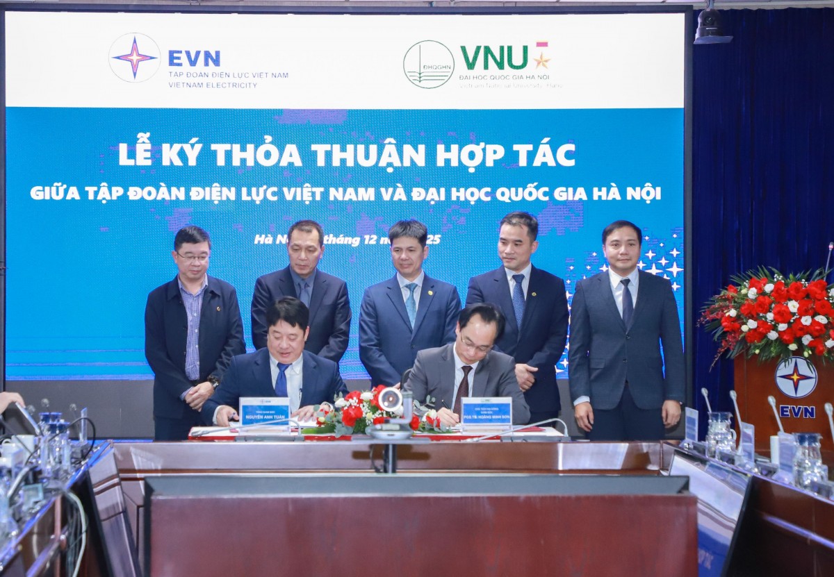 EVN and VNU cooperate in Scientific Research and High-Quality Human Resource Development