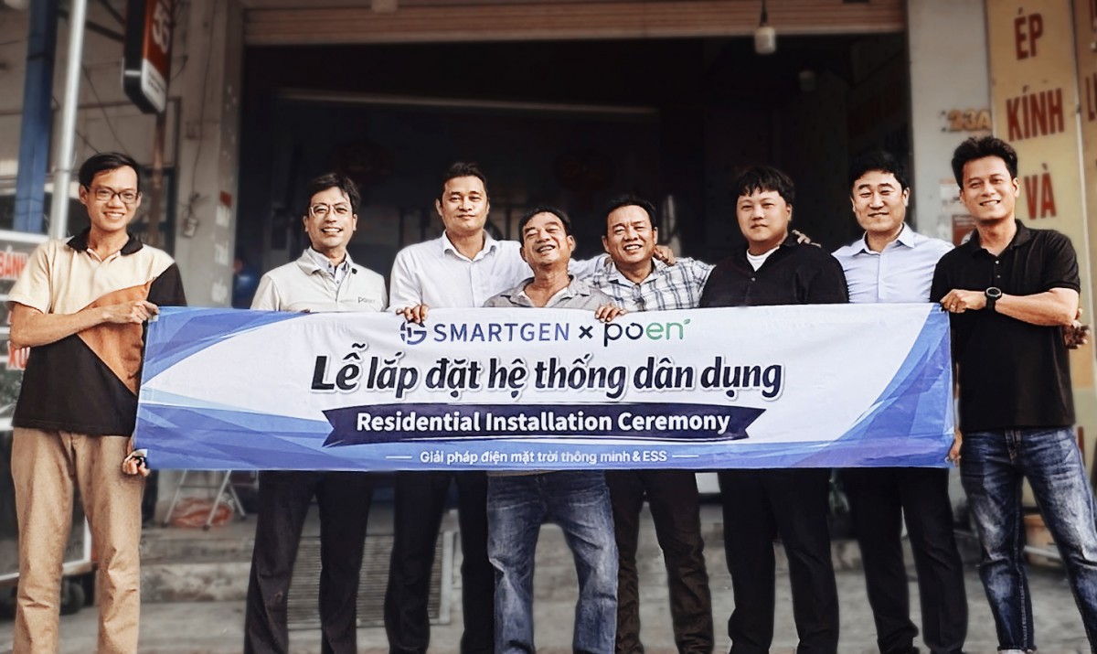 SMARTGEN, in cooperation with POEN, accelerates residential solar installation business in Vietnam