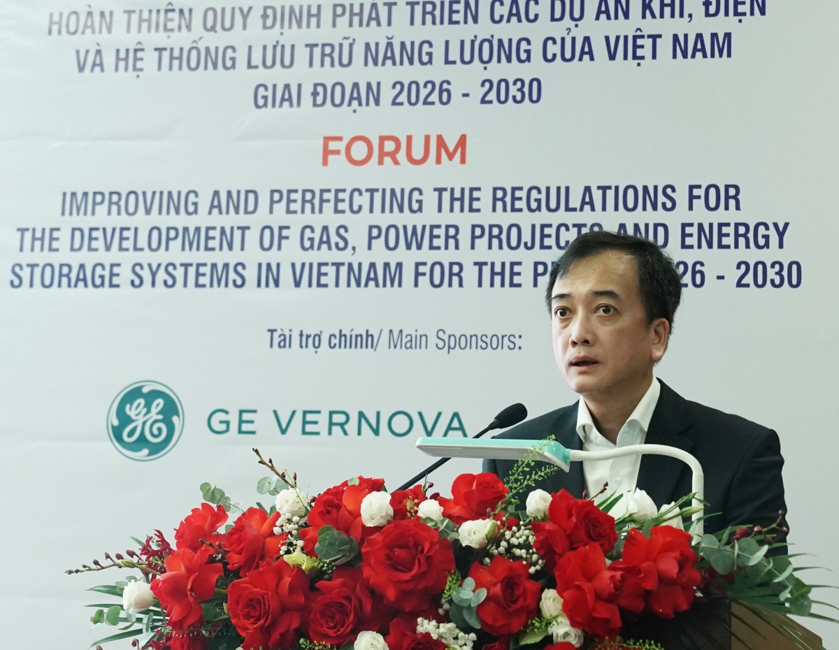 Improving and perfecting the regulations for the development of gas, power projects and energy storage systems in Vietnam for the period 2026 – 2030