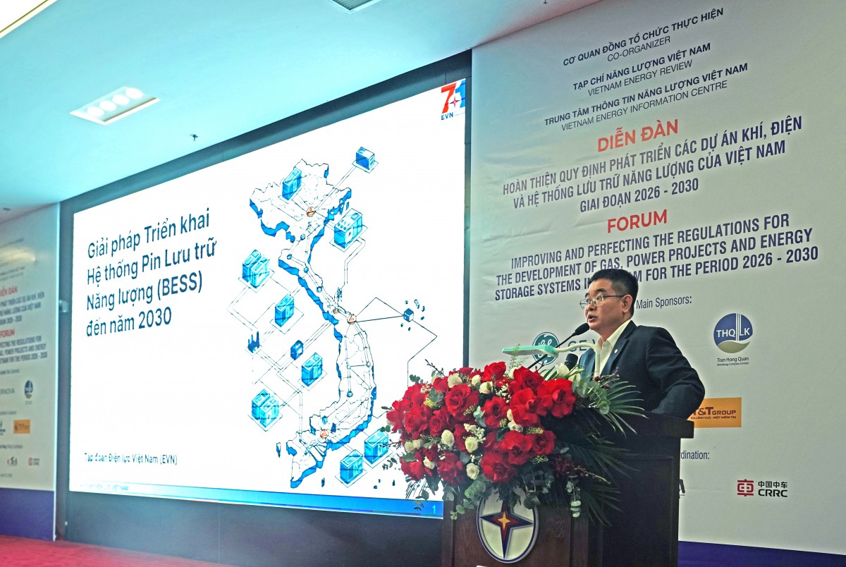 Improving and perfecting the regulations for the development of gas-to-power projects and energy storage systems in Vietnam for the period 2026 – 2030
