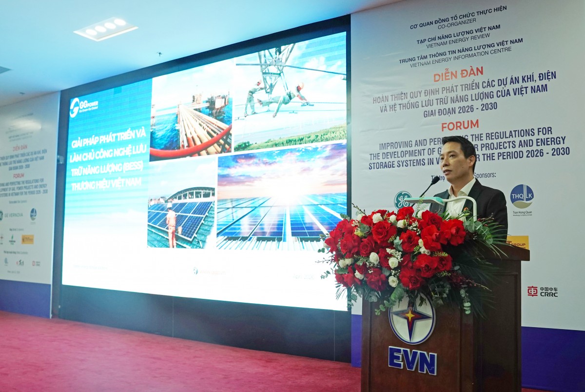 Improving and perfecting the regulations for the development of gas-to-power projects and energy storage systems in Vietnam for the period 2026 – 2030