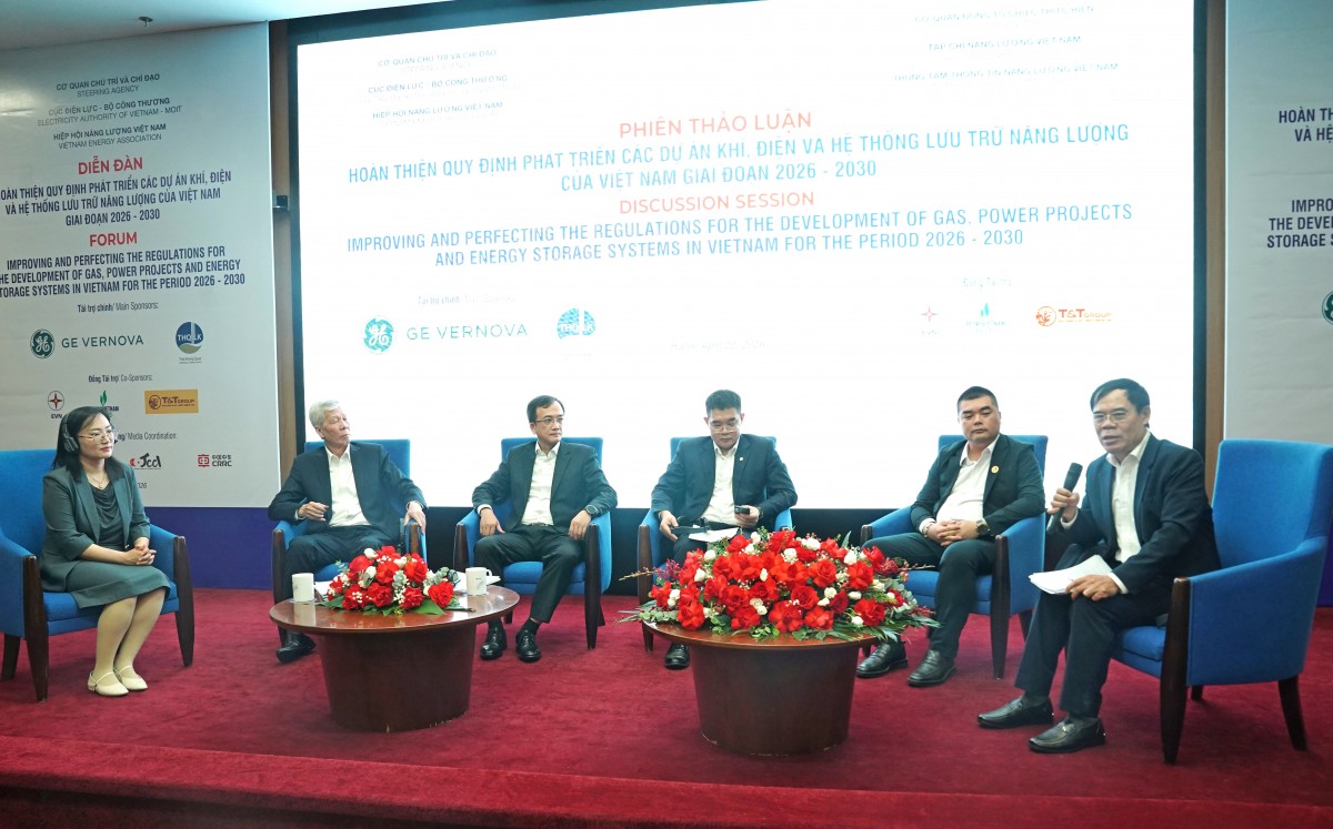 Improving and perfecting the regulations for the development of gas-to-power projects and energy storage systems in Vietnam for the period 2026 – 2030