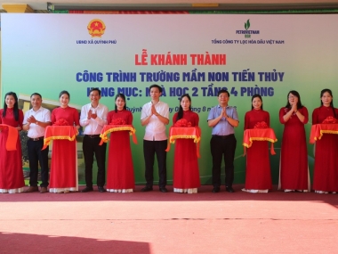 Tổng công ty Lọc hóa dầu Việt Nam khánh thành trường học, tri ân người có công tại Nghệ An