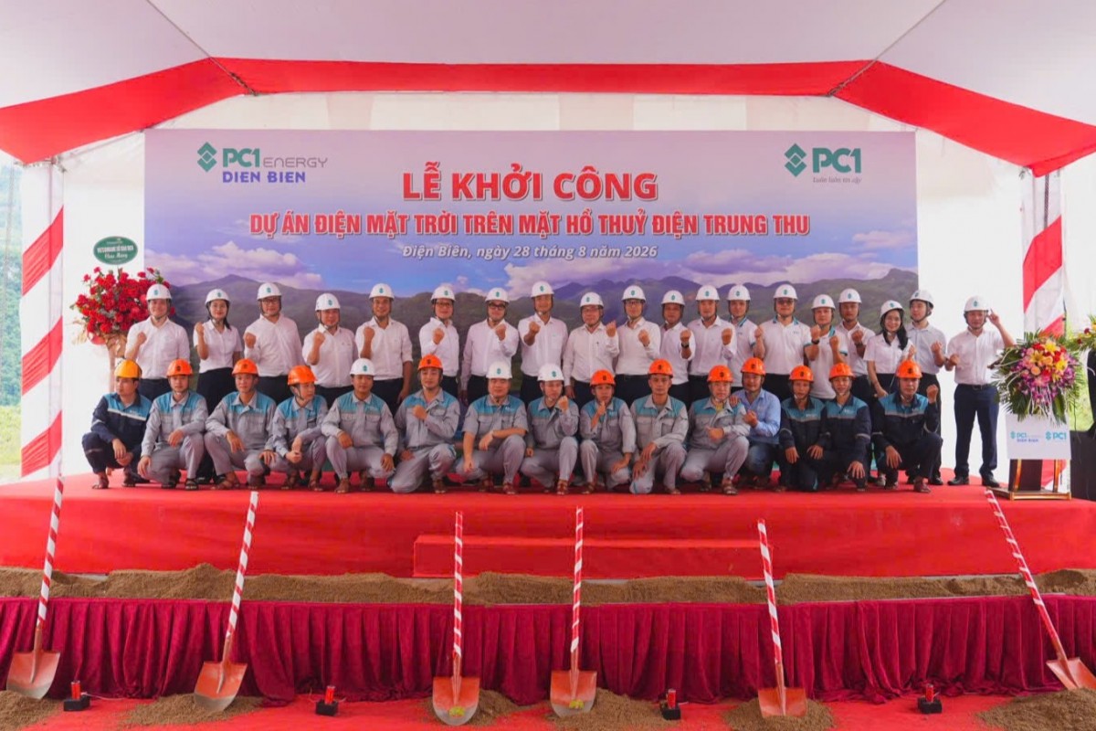 Construction Begins on Solar Power Project on Trung Thu Hydropower Reservoir Construction Begins on Solar Power Project on Trung Thu Hydropower Reservoir