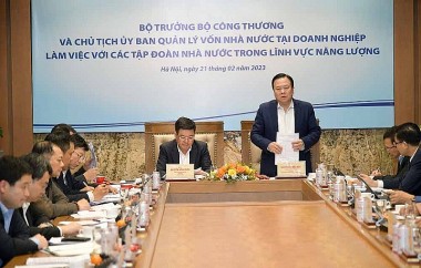 The working meeting of the MOIT and the Committee for the Management of the State Capital at Enterprises with EVN, TKV, and PVN