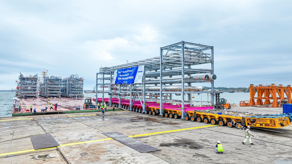 Doosan Vina exported 9 modules weighing 1,900 tons to Texas, USA
