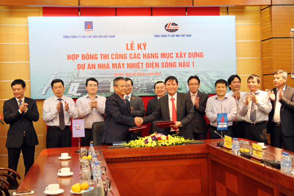 EPC Main Contractor Lilama has signed contract of construction items for Song Hau 1 thermal power plant