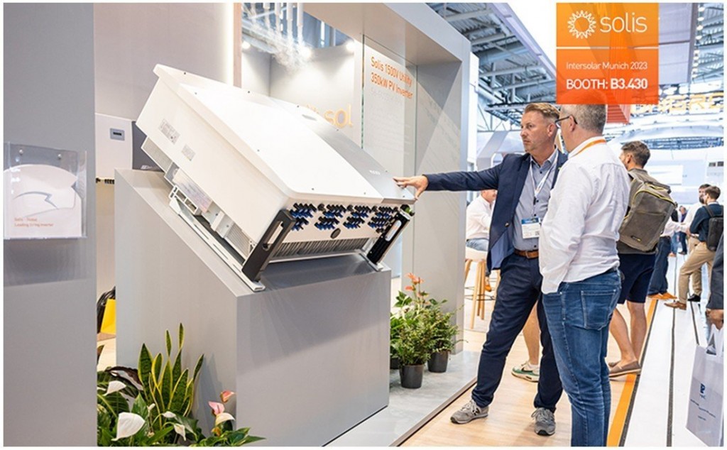 Strongly eye-catching Solis booth in Intersolar Europe