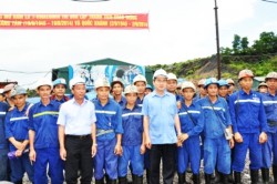 fatherland front president nguyen thien nhan works with vinacomin group