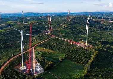 Updating wind power projects in Vietnam recognized to be in COD