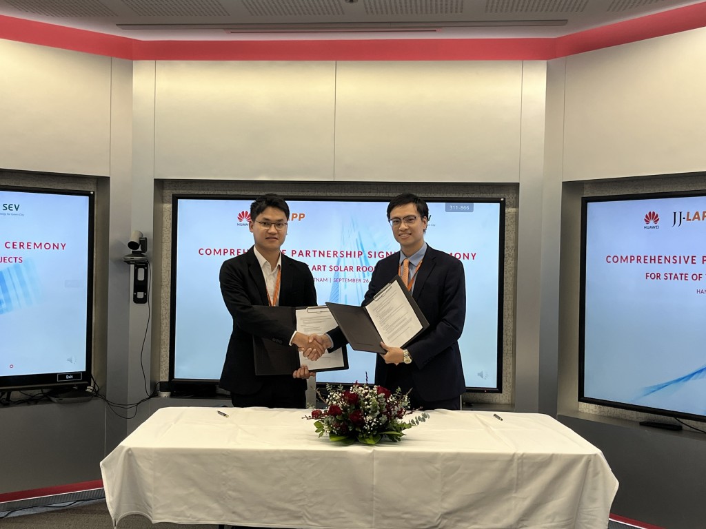 Huawei, JJ-Lapp and SEV commit toward the state of the art solar rooftop projects in Vietnam