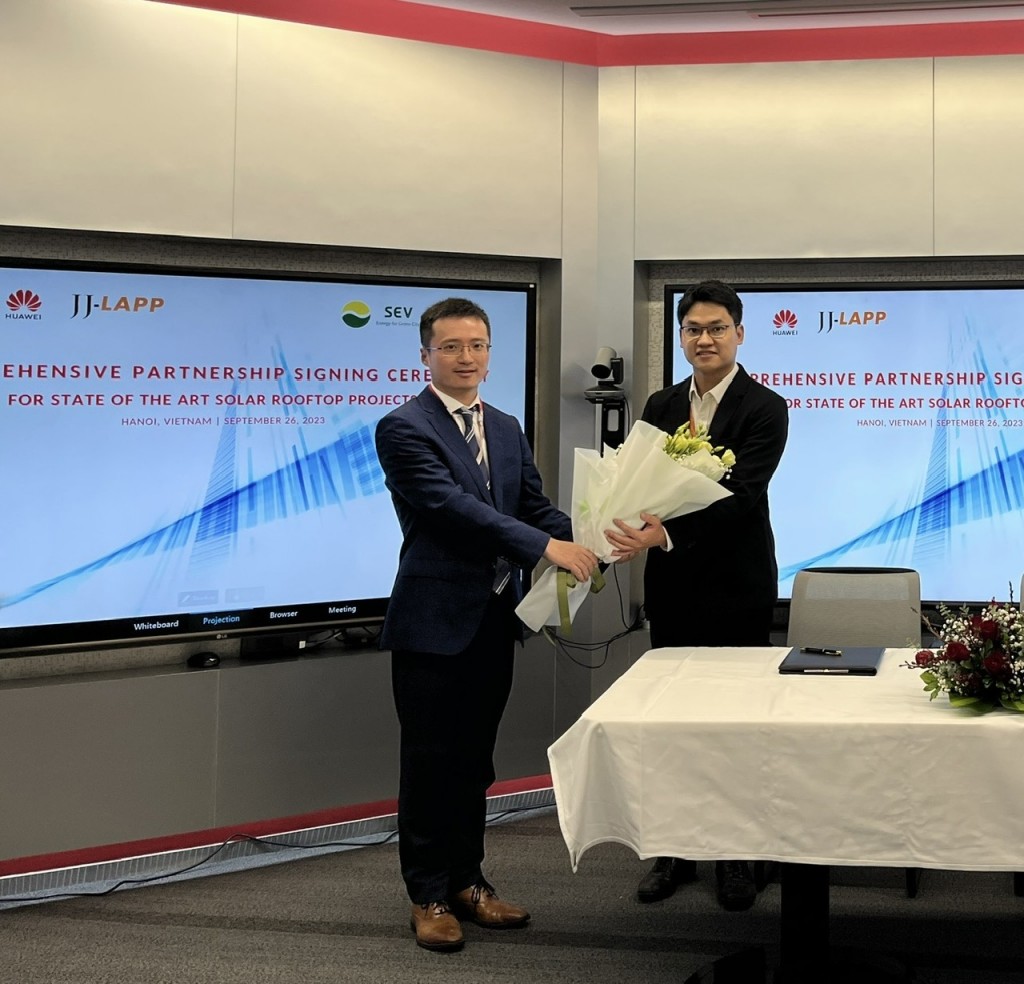 Huawei, JJ-Lapp and SEV commit toward the state of the art solar rooftop projects in Vietnam