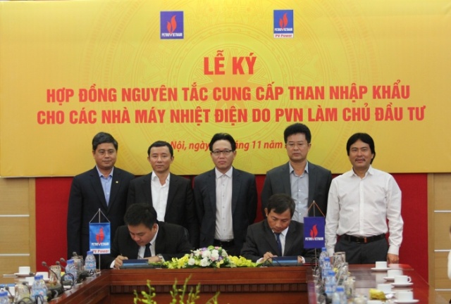 PVN signed the principle contract to supply imported coal for PV Power thermal power plants