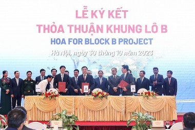 PVN and the partners sign contracts to implement Block B - O Mon - gas-to-power value chain project