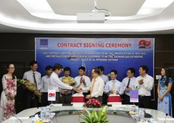 signing contract for gathering gas of dai hung oil project