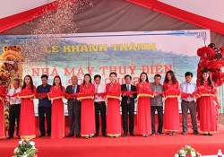inaugurating the song cho 2 hydropower plant