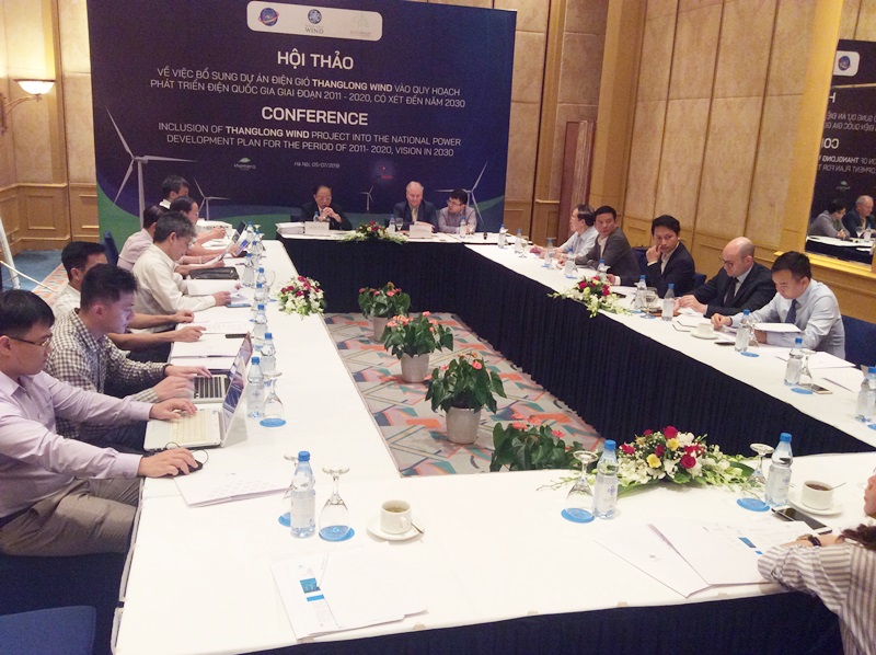 The workshop on supplementing Thang Long wind power project to the PDP