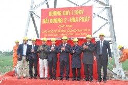 Inaugurating Hai Duong 2 - Hoa Phat 110kV line project