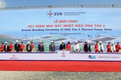 beginning the construction of vinh tan 4 thermal power plant