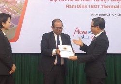 the investment certificate has awarded for nam dinh i thermal power project