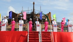 keel laying for biggest made in vietnam jack up drilling rig